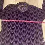 Harley Davidson Women's Sheer /velvet angel wings Purple Blouse size XL Black Photo 9
