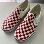 Vans Red Checkered Slip On Photo 0