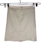 J. McLaughlin Womens Khaki Stretch A-Line Mini Skirt Size 2 Button Back Preppy Photo 1