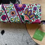 Vera Bradley Mod Flowers Quilted Travel Wallet Viva La Vera NWT Photo 0