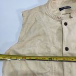 VTG Palmetto's 1980s Cream Corduroy Vest Pockets Women Small Snap Buttons Photo 2
