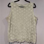 Dress Barn White floral lace tank top Photo 0