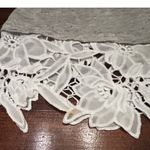 Generation Love Linen Gray Tank Top White Lace Trim Lightweight Women Size Small Photo 7