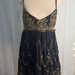 Urban Outfitters  Black Mini Dress with Colorful Embroidery Photo 0