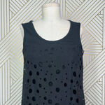Liviana Conti Black‎ Circle Cutout Sleeveless Tank Dress Size 40 / US 6 Black Photo 1