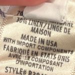 Bella Dahl  Women’s White & Blue Striped Linen Blend Drawstring Casual Shorts Photo 4