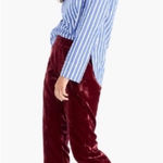 J.Crew  Velvet Pull-On Pants Size 0 Photo 0