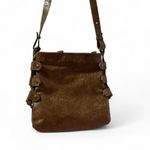 Jane‎ August Genuine Italian Leather Crossbody Bag Preppy Brown Photo 1