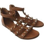 Vince Camuto  Girls Abree Cognac Cage Beaded Strappy Sandals Shoes 5M Photo 0