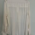 Rag Poets  button up long sleeve shirt, soft cream color. Front pockets Photo 5