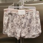 Danskin ππ PJ Prints & Solid Ribbed PJ Shorts 2Pk Pink & Gray Pattern Large NWT Photo 0