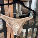 Triangl bikini set raine nude velvet top cheeky bottoms micro myla beige velour Gold Size XS Photo 3