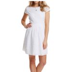 Vineyard Vines Linen Eyelet Fit n Flare Mini Dress Size US 4 White Cap Photo 8