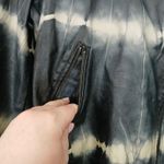 Rock & Republic Faux Leather Jacket Women Large Moto Tie-Dye Biker Grunge Punk Photo 3