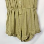 Boutique WFFS Fatigue Green Button Down Utility Sleeveless Romper M Size M Photo 3