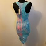 See You Monday 5. Tie Dye Racer Back Lined Contoured Scoop Neck Pastels Size M Photo 4