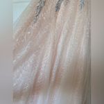 Mac Duggal  Embroidered One Shoulder Bodice‎ Ball Gown Dusty Rose NWT Photo 5