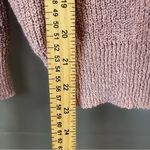 Line and Dot Revolve  Sweater Blush Pink Cozy Ribbed V-neck Photo 4