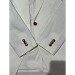 frame denim FRAME Grandfather White Cotton Blend Blazer Jacket Women's‎ XS Photo 4