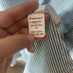 Ariat  Women's Blue Striped Button Down Shirt Photo 5