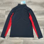 EIS Cool Sun Shirt Long Sleeve 1/4 Zip Equestrian Shirt Black Red Size‎ Small Photo 5