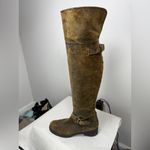 Tory Burch  Tarulli Over-the-knee Boots Distressed Leather Sz 8.5 Photo 6