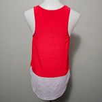 Anthropologie  Maeve Hibiscus Colorblock Silk Tank Size 6 Photo 3