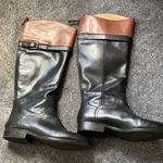 Nine West  Black and Brown Over the Knee Boots Photo 0