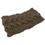 Tan Vegan Chunky Knit Headband Ear Warmer Photo 2