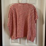 Time & Tru Red/White Striped Knit Open Cardigan M Photo 5