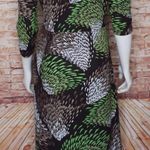 Ann Taylor LOFT | Abstract Heart Faux Wrap V-Neck Dress Photo 1