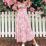 Gal Meets Glam Shelby Cottagecore Maxi Dress In Soft Mauve Size 2 New Photo 3