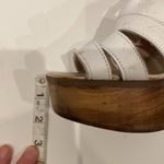 Destroy Women’s Wood Platform Heels White Leather Upper Sz 10 Spanish Y2K 90’s Photo 6