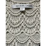 Ocean Drive Black Empire Waist Mini Dress Embroidered Panel Medium Photo 4