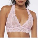 Free People Intimately, - Lace Halter Back Closure Light Pink - Small Photo 0