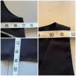 AQUA Black V-Neck Cropped Chiffon Top Women’s XS Goth Grunge Punk Moto Biker Photo 5