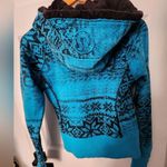 Lululemon  Fair Isle Winter Snowflake Blue Fleece Sherpa Hood Scuba Hoodie Size 6 Photo 1