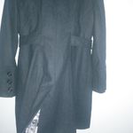 Guess  L Full Length Logo Lined Pea Coat Double Breasted Belted Wool in Black Photo 12