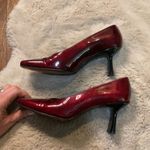 Stuart Weitzman Stuart Weitzman 8 Square Toe Heels Red Patent Shoes Photo 4