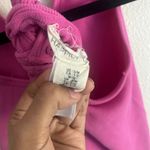 Happily Grey‎ Ribbed Tank Top Cropped Tie Back Hot Pink Casual Size Photo 8