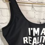 No Boundaries Black tank swimsuit reality star Photo 4