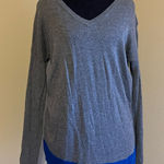 Ny Collection ❤️ New York collection V-neck sweater with a blue accent across the bottom Photo 0