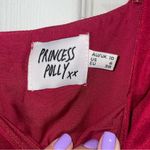 Princess Polly Hastings Long Sleeve Romper Burgandy Size 6 Photo 4