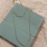 Layering necklaces double strand necklace. Gold Photo 2