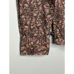 Cruel Girl  Floral Print Pearl Snap Western Long Sleeve Shirt Brown Pink Women XL Photo 6