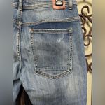 ZARA basic Z1975 straight leg mid rise jean with destruction Photo 5