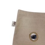 Quilted Koala Boho Large Mirror Tote Bag Stone Natural Beige with Tassel Photo 8