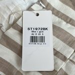 Saints + Secrets NWT  Cotton Tan & White Striped Wrap Mini Dress in Small Photo 7