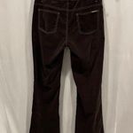Michael Kors Y2K chocolate brown velvety mid-low rise flares sz 8 Photo 9