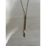 Minimalist Bar Pendant Necklace‎ Long Chain Delicate Y2K Trendy Women Gold Photo 3